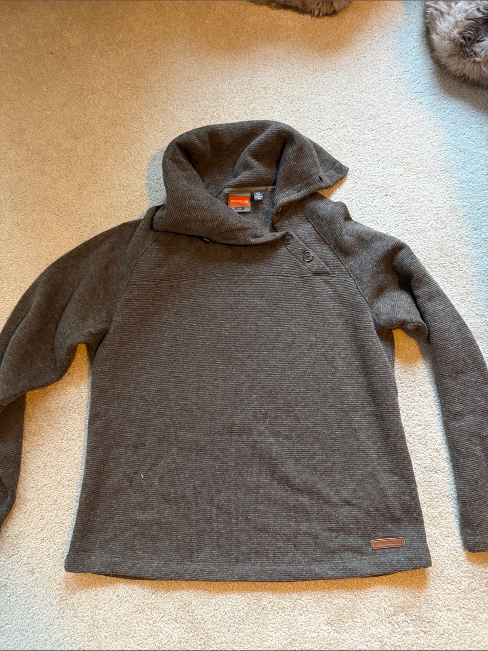 Merrell Men's Dark Charcoal Funnel Neck Pullover